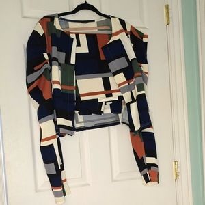 Shein 3xl Crop Jacket and Pencil Skirt Set